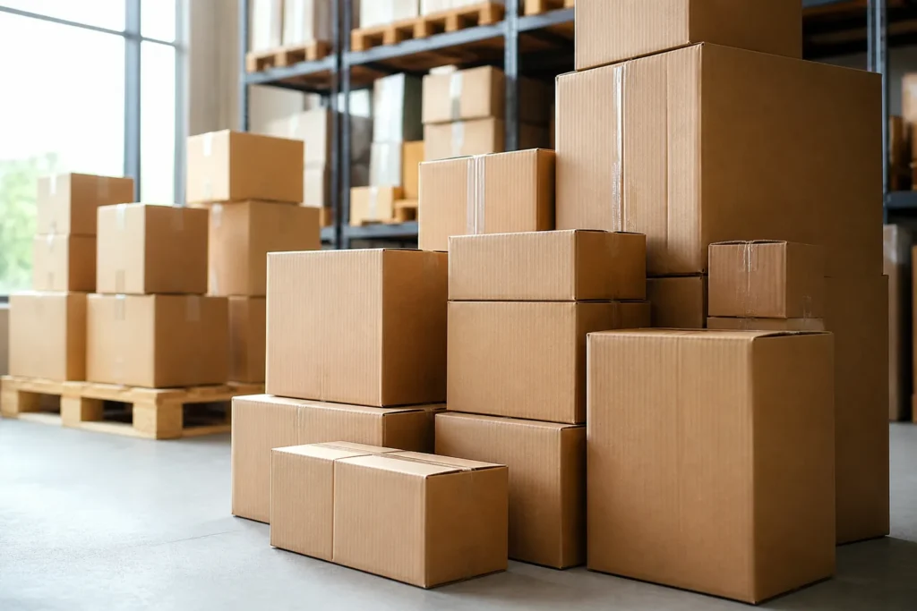 Shipping Cartons Stack